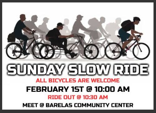 Sunday Slow Ride - All Bicycles Are Welcome