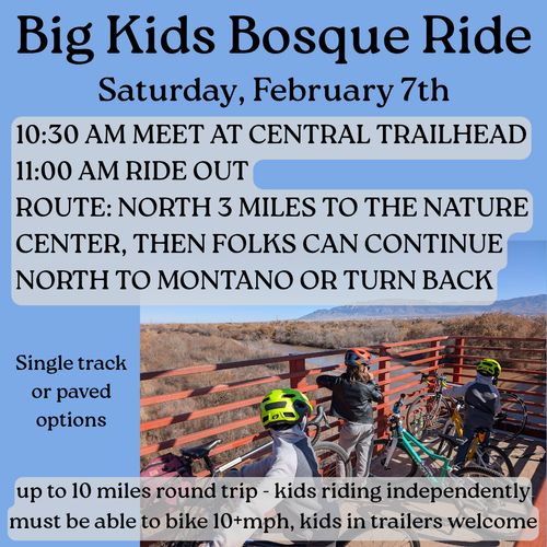 Big Kids Bosque Ride